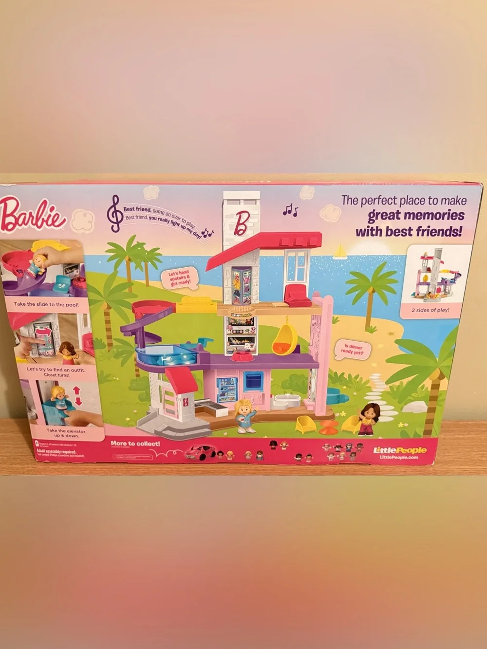 New in box- Fisher-Price Barbie Little People DreamHouse Playset